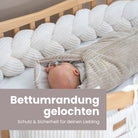 Bettschlange geflochten Cord – Kuschelige & robuste Bettumrandung - Baby & Kleinkind