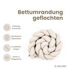 Bettschlange geflochten Musselin – Kuschelige Bettumrandung - Baby & Kleinkind