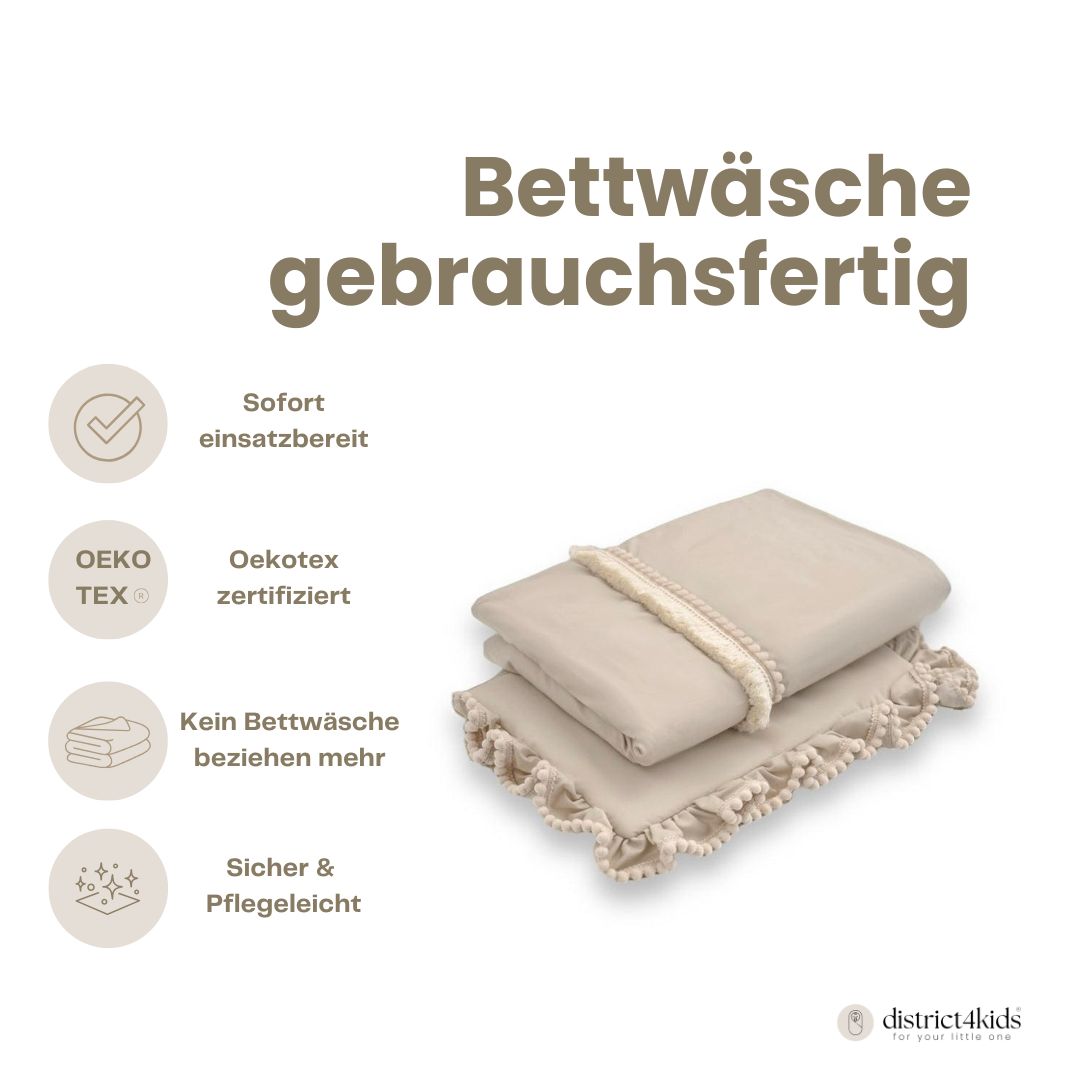 Bettwäsche gebrauchsfertig Boho – Weich Stilvoll & Antiallergen Bettwäsche
