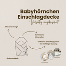 Babyhörnchen aus 100% Bio Baumwolle – Nachhaltige & kuschelige Einschlagdecke Natur / 2.5 TOG Einschlagdecke