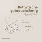 Bettwäsche gebrauchsfertig Musselin – Weich Atmungsaktiv & Perfekt - Bettwäsche