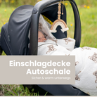Einschlagdecke Musselin Teddybär – Perfekt für Autoschale Ganzjährig - Einschlagdecke Autoschale