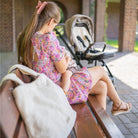 Sitzauflage Teddystoff Boucle für den Kinderwagen - universell passend - Sitzauflage