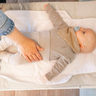 Wickelunterlage Teddystoff Bouclé – praktische Windeltasche für unterwegs - Wickelauflage