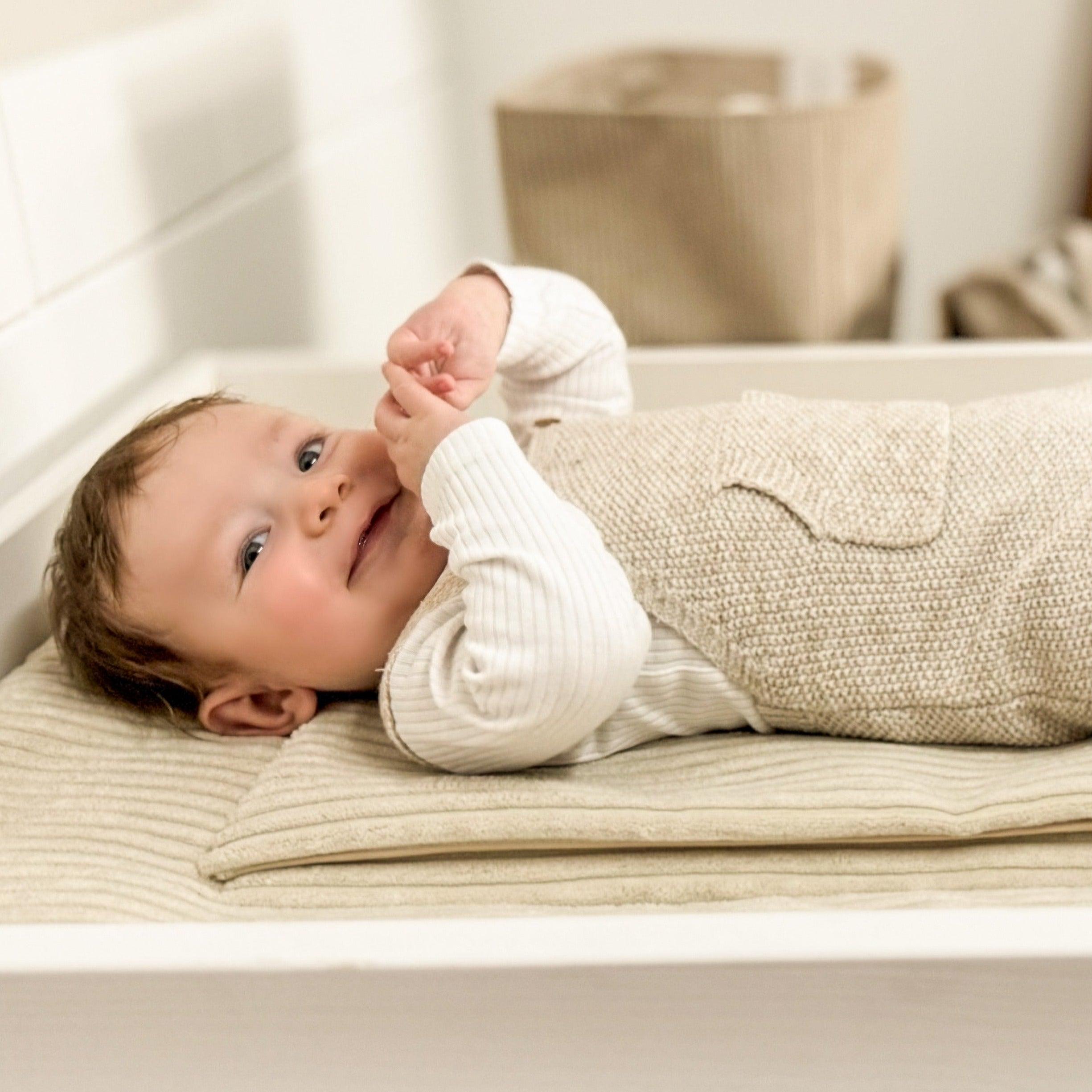 Wickelauflage inkl. Unterlage Cord-Wickelauflage-District for Kids-Creme-50x70cm-District for Kids