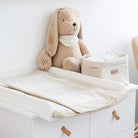 Wickelauflage inkl. Unterlage Velours-Wickelauflage-District for Kids-Beige-50x70cm-District for Kids