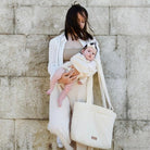 Wickeltasche Kinderwagen Boucle Teddystoff - Mom bag-Wickeltasche-District for Kids-Beige-District for Kids