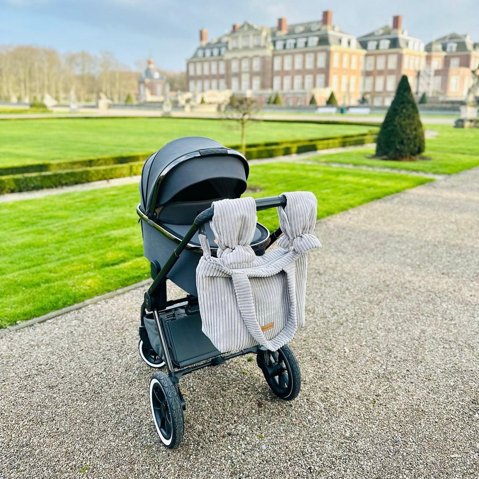 Wickeltasche Kinderwagen Cord - Mom bag-Wickeltasche-District for Kids-Creme-District for Kids