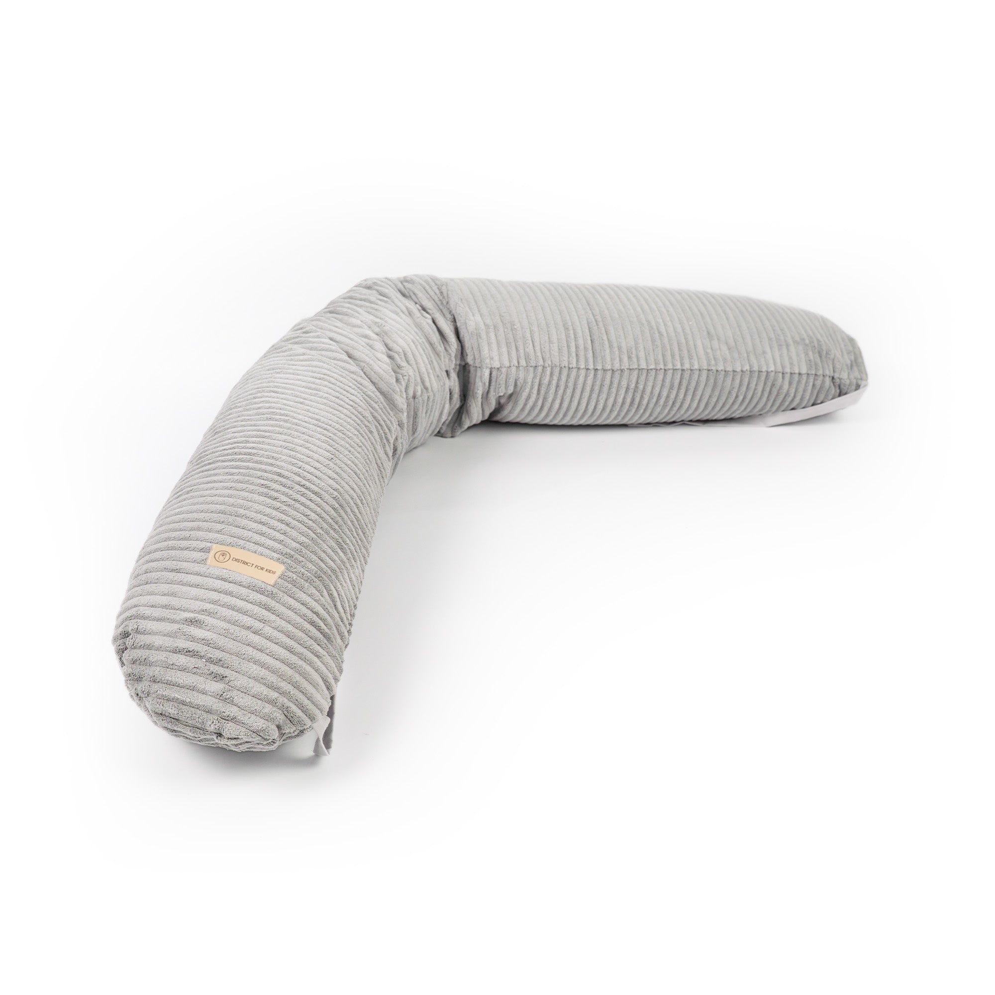 Stillkissen & Schwangerschaftskissen Cord XXL – ergonomisch & stilvoll - Grau - Stillkissen