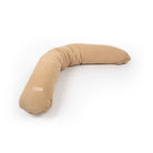 Stillkissen & Schwangerschaftskissen Musselin XXL - ergonomisch & vielseitig - Braun - Stillkissen