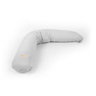 Stillkissen & Schwangerschaftskissen Musselin XXL - ergonomisch & vielseitig - Grau - Stillkissen