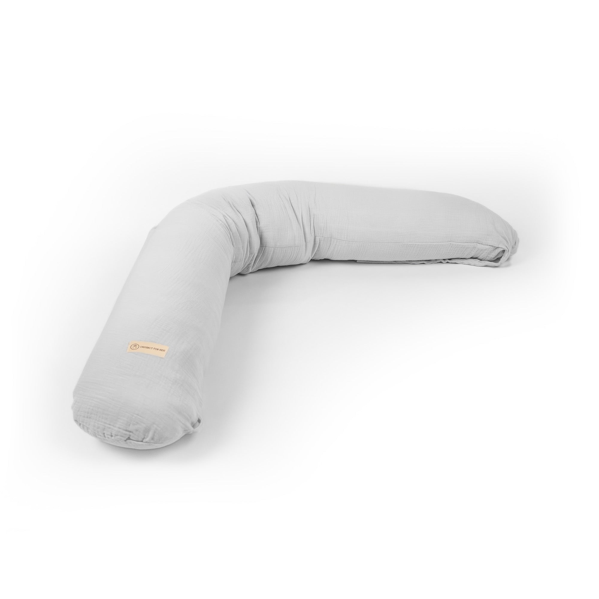 Stillkissen & Schwangerschaftskissen Musselin XXL - ergonomisch & vielseitig - Grau - Stillkissen