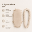 babynest 2 in 1 veliurs district for kids