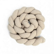 Bettschlange geflochten Teddystoff Bouclé – Kuschelige Bettumrandung