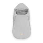 Winterfußsack Musselin – atmungsaktiv & warm für Kinderwagen & Autoschale - Grau / 90cm - Winterfußsack