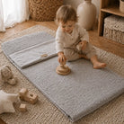 Kinderschlafsack aus Cord inkl. Tasche & Kissen – perfekt für unterwegs & zuhause District for Kids
