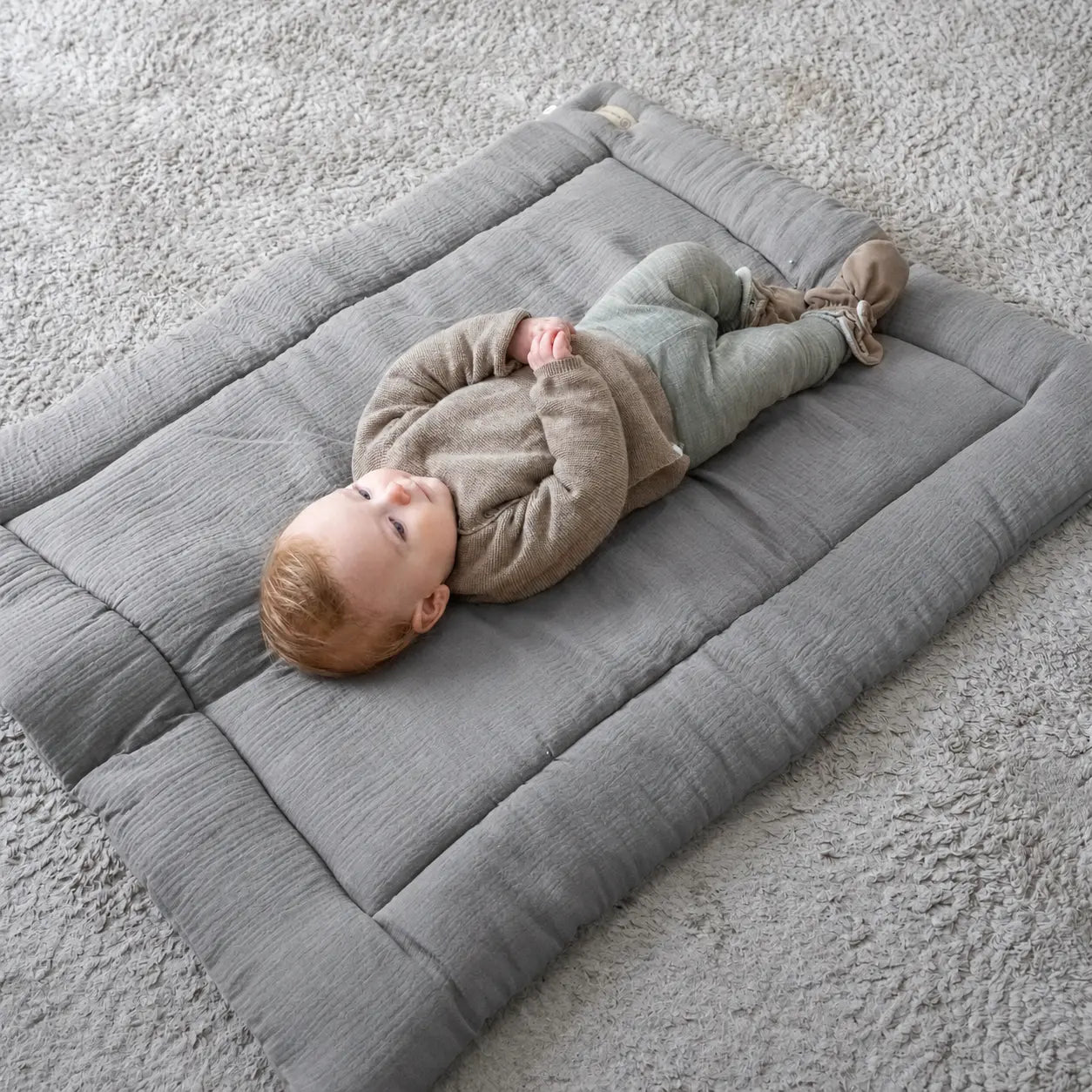 Krabbeldecke Musselin - atmungsaktiv & sicher District for Kids