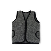 Merinoweste für Kinder – Weich warm & hypoallergen Grau / 1-3 Jahre Weste