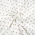 Babynestchen Musselin Herzen braun – Weicher mitwachsender Baby-Kokon - Herzen braun - Babynestchen