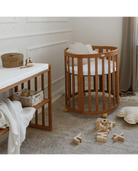 Babybett 7-in-1 – Ein Bett für viele Jahre - mitwachsend | Ovale Form - Babybett