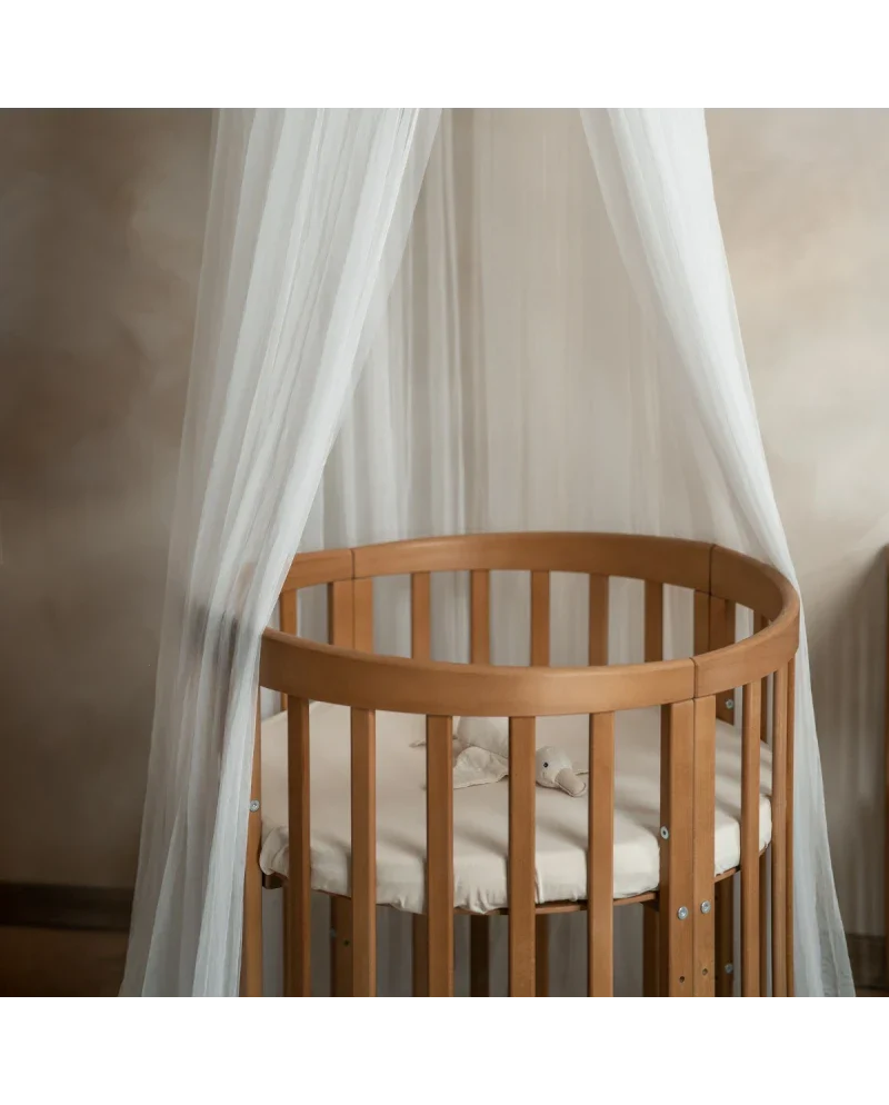 Babybett 7-in-1 – Ein Bett für viele Jahre - mitwachsend | Ovale Form - Babybett