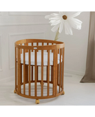 Babybett 7-in-1 – Ein Bett für viele Jahre - mitwachsend | Ovale Form - Babybett