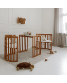 Babybett 7-in-1 – Ein Bett für viele Jahre - mitwachsend | Ovale Form - Babybett