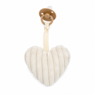 schnullerkette cord herz creme