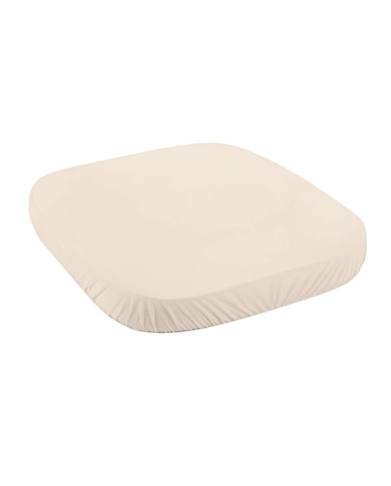 Spannbettlaken quadrat klein 7-in-1 Babybetten – GOTS-zertifizierter Bio-Baumwolle - Beige - Bettlaken