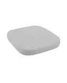 Spannbettlaken quadrat klein 7-in-1 Babybetten – GOTS-zertifizierter Bio-Baumwolle - Grau - Bettlaken