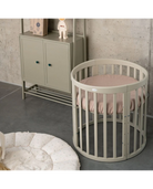 Spannbettlaken rund klein 7-in-1 Babybetten – GOTS-zertifizierter Bio-Baumwolle - Bettlaken