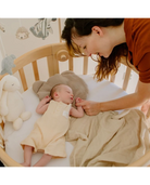 Spannbettlaken rund klein 7-in-1 Babybetten – GOTS-zertifizierter Bio-Baumwolle - Bettlaken