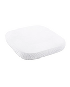 Spannbettlaken quadrat klein 7-in-1 Babybetten – GOTS-zertifizierter Bio-Baumwolle - Weiß - Bettlaken