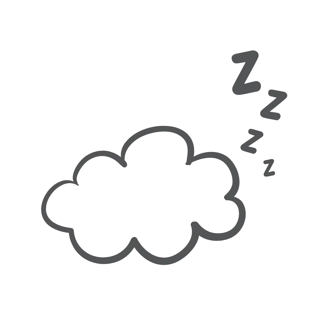 Ein pixelierter Umriss einer Wolke mit einer Rauchwölkchen, die daran hängt.