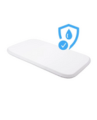 Spannbettlaken wasserdicht quadrat 7-in-1 Babybetten – Schutz & Komfort in einem - Weiß - Bettlaken