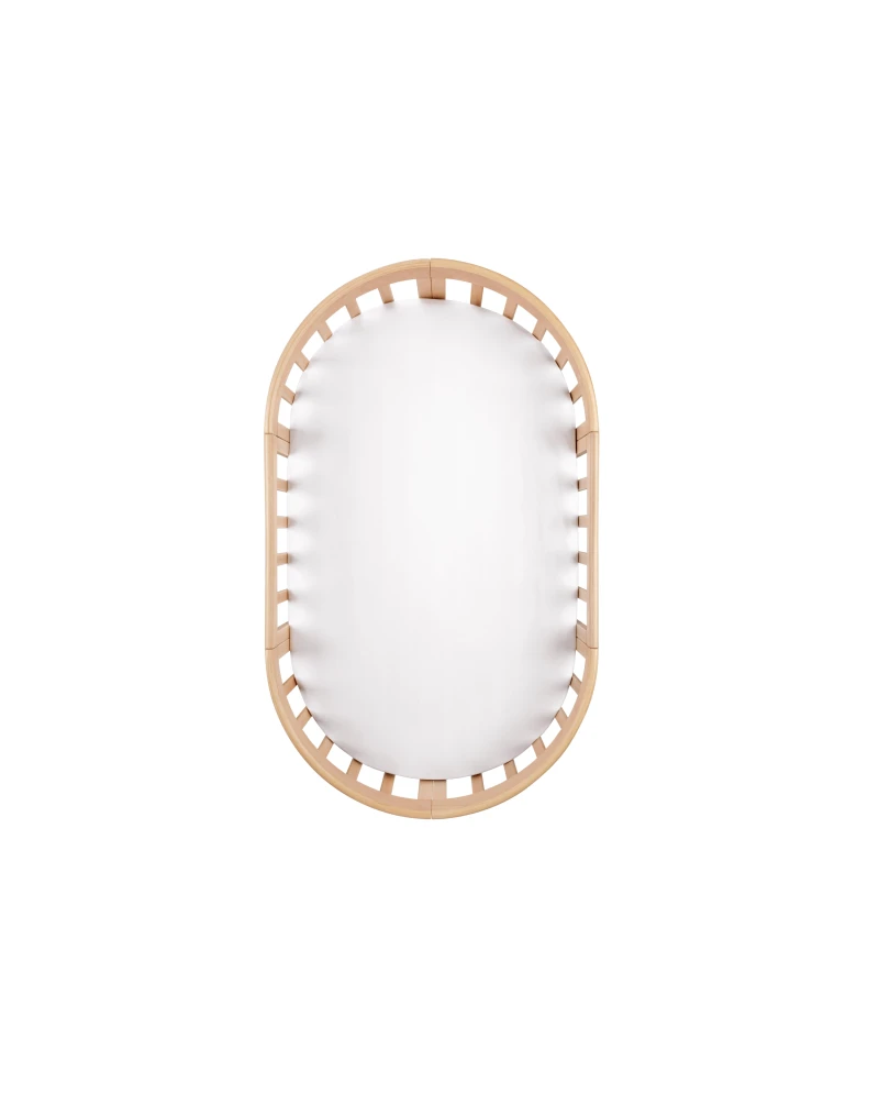 Spannbettlaken wasserdicht oval 7-in-1 Babybetten – Schutz & Komfort in einem - Weiß - Bettlaken